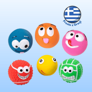 Zabawka dla psa GLEE z piszczałką emoji 10cm
