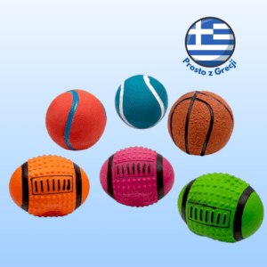 Zabawka dla psa GLEE z piszczałką sport ball 10cm