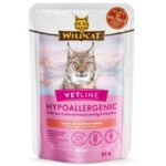 Karma dla kota WILDCAT Vetline Hypoallergenic łosoś 85g