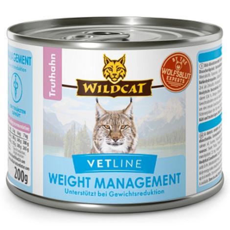 Karma dla kota WILDCAT Vetline Weight Management indyk 200g