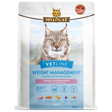 Karma dla kota WILDCAT Vetline Weight Management indyk 3kg