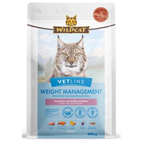 Karma dla kota WILDCAT Vetline Weight Management indyk 400g