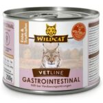 Karma dla kota WILDCAT Vetline Gastrointestinal kaczka indyk 200g