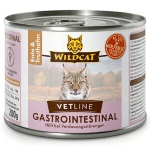 Karma dla kota WILDCAT Vetline Gastrointestinal kaczka indyk 200g