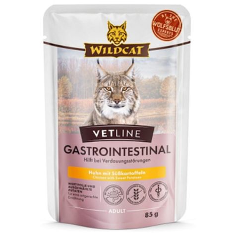 Karma dla kota WILDCAT Vetline Gastrointestinal kurczak 200g