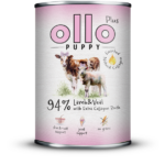 Karma dla psa OLLO Plus Puppy Kolagen jagnięcina cielęcina 400g