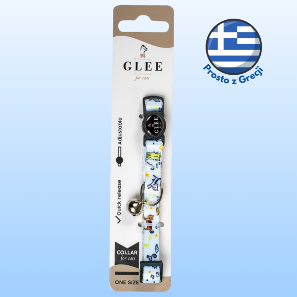 Obroża dla kota GLEE z dzwonkiem Funny Cat 30cm
