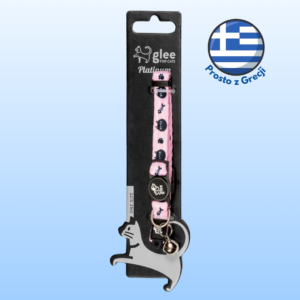 Obroża dla kota GLEE z dzwonkiem Poppy Cats 22-35cm