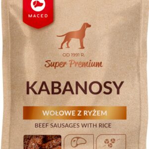 Przysmaki dla psa MACED kabanosy wołowe z ryżem 100g