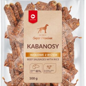 Przysmaki dla psa MACED kabanosy wołowe z ryżem 500g