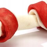 Przysmaki dla psa MACED kość wiązana biała bekon 11cm