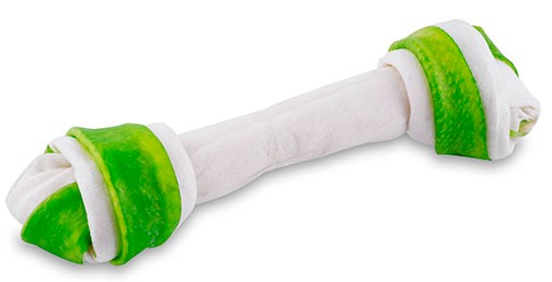 Przysmaki dla psa MACED kość wiązana biała chlorofil 16cm Przysmaki dla psa MACED kość wiązana biała chlorofil 16cm