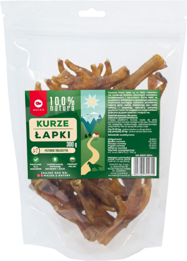 Przysmaki dla psa MACED kurze łapki 300g