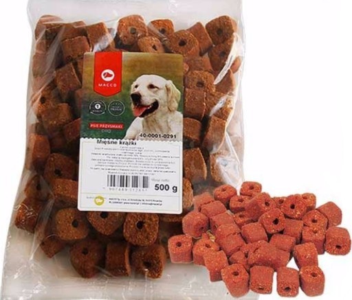 Przysmaki dla psa MACED mięsne krążki wołowina 500g Przysmaki dla psa MACED mięsne krążki wołowina 500g