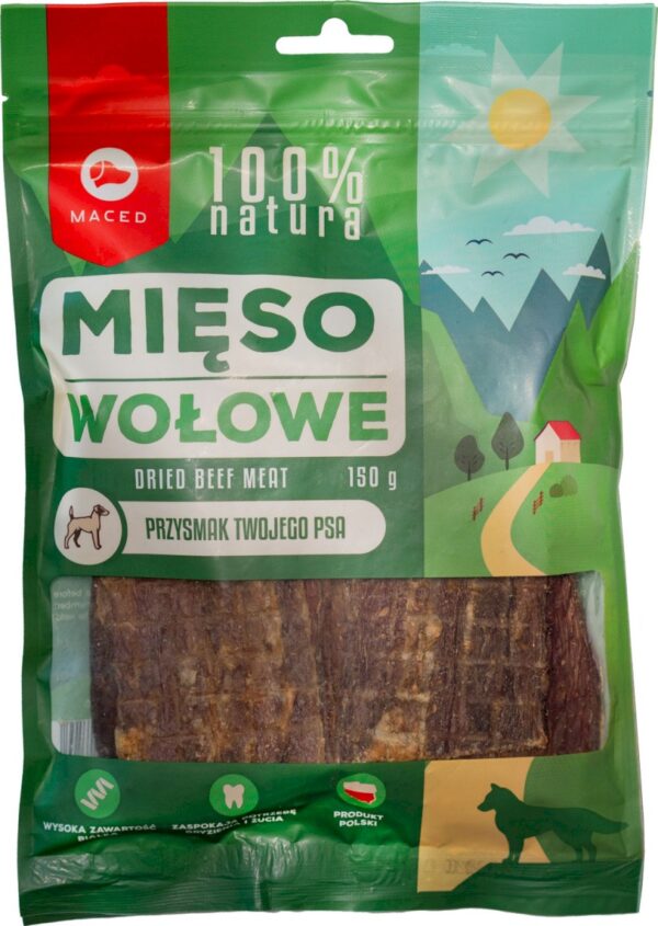 Przysmaki dla psa MACED mięso wołowe 150g