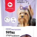 Przysmaki dla psa MACED mini sushi kurczak ryba 60g