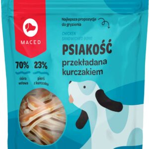 Przysmaki dla psa MACED psiakość przekładana kurczakiem 500g