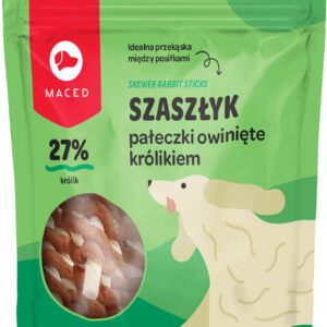 Przysmaki dla psa MACED szaszłyk z królikiem 500g