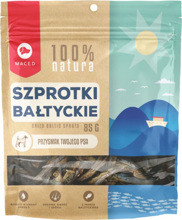 Przysmaki dla psa MACED szprotki bałtyckie 85g