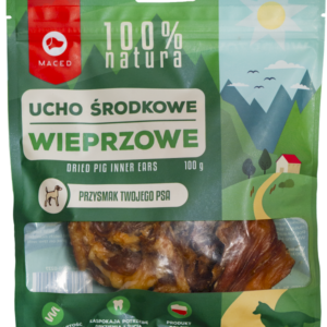 Przysmaki dla psa MACED ucho środkowe wieprzowe 100g