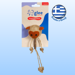 Zabawka dla kota GLEE łamacz serc z juty 15cm