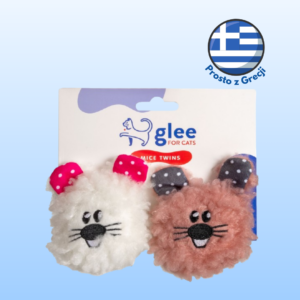 Zabawki dla kota GLEE myszki z kocimiętką 2szt 10cm