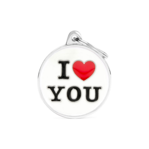 Zawieszka MY FAMILY charms krążek i love you + grawer gratis