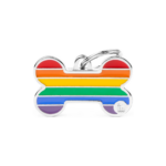 Zawieszka MY FAMILY rainbow kość tęczowa L + grawer gratis